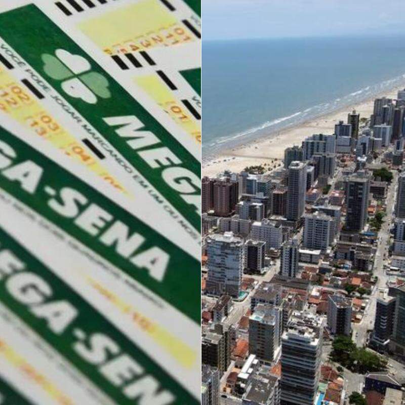 Aposta de Praia Grande acertou cinco das seis dezenas na Mega-Sena na noite desta terça-feira (15)