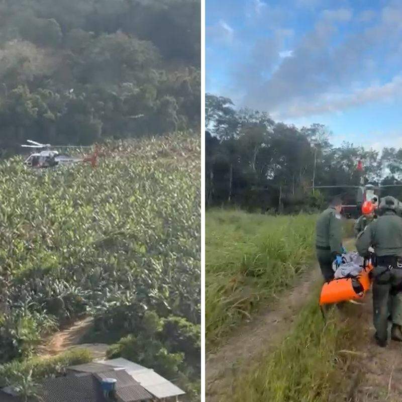 Idoso foi resgatado em área rural de Eldorado, no Vale do Ribeira