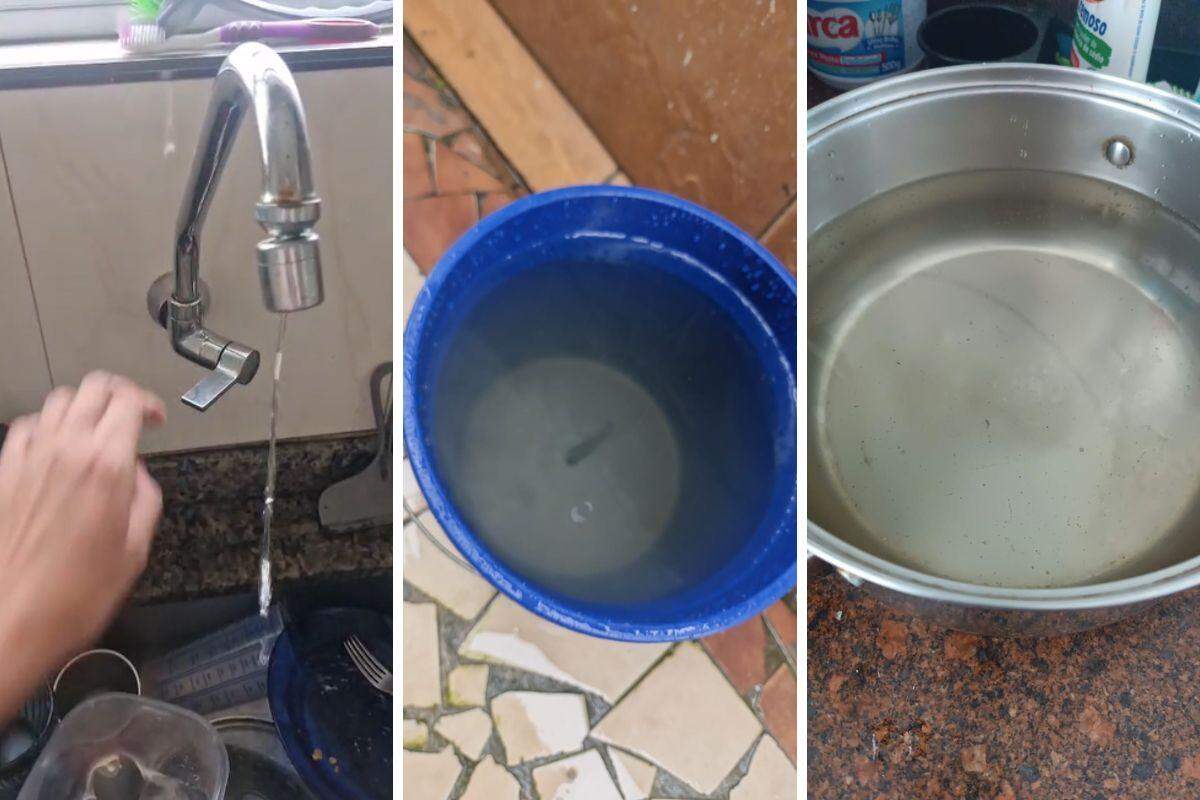 Reabastecimento de água em Santos tem oscilado em algumas casas e líquido tem retornado com aparência amarelada