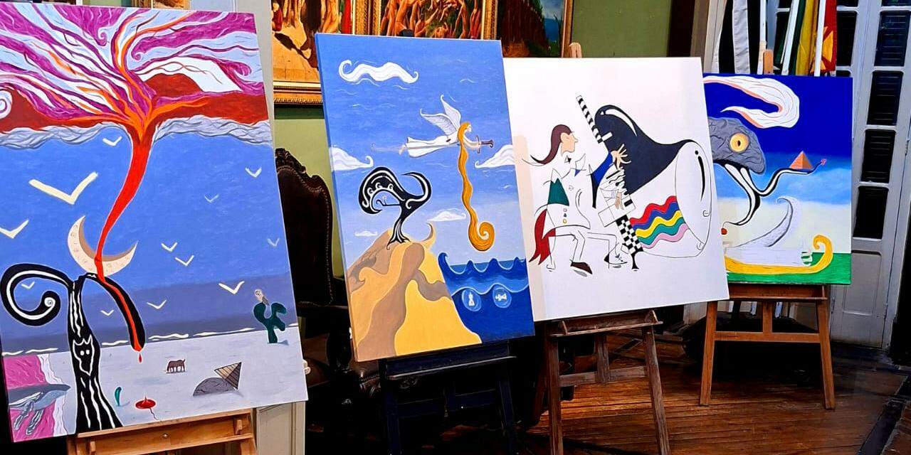 A exposição terá trabalhos em óleo sobre tela de Davi Figueiredo