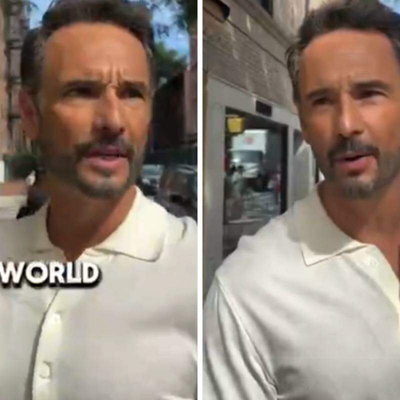 Rodrigo Santoro é abordado por influenciador que não o reconhece