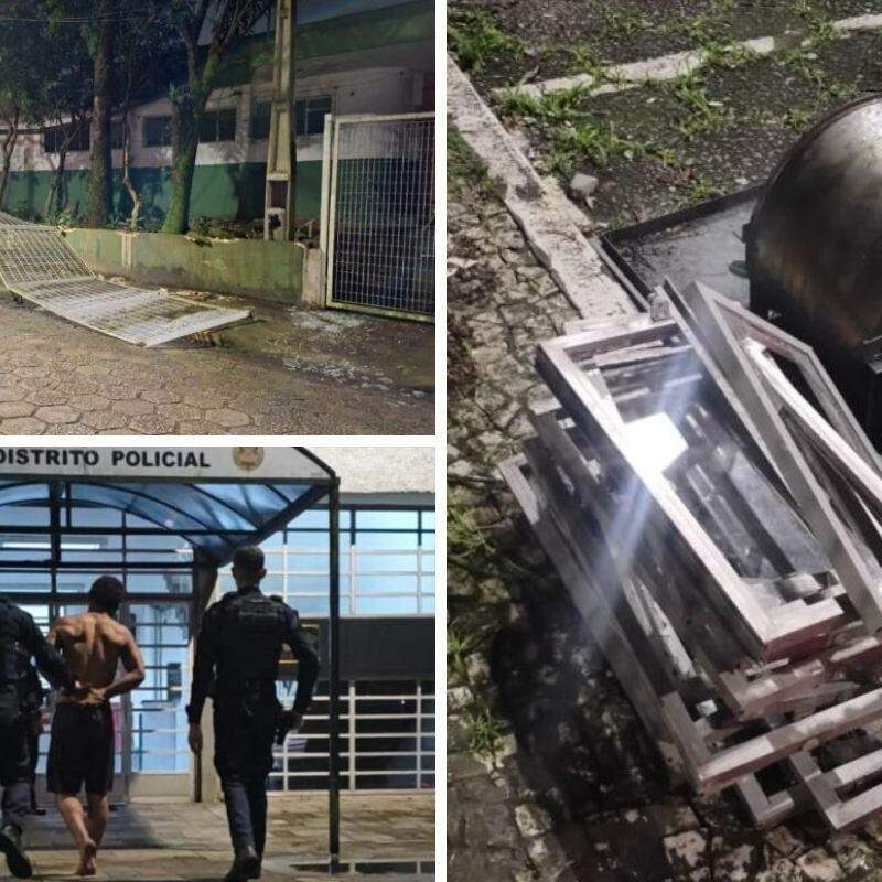 Homem foi detido e levado para o 1° de Cubatão
