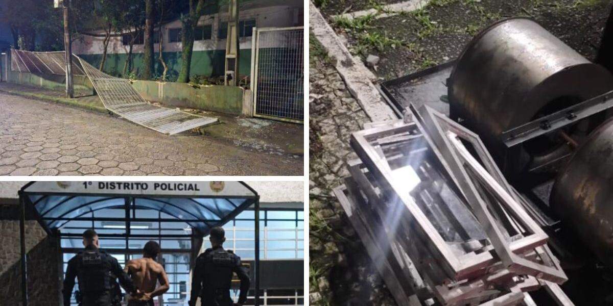 Homem foi detido e levado para o 1° de Cubatão