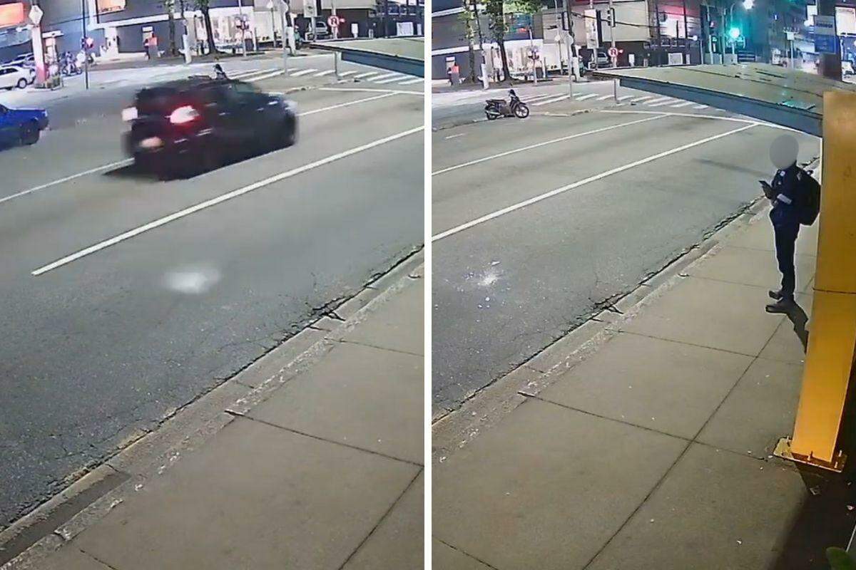 Garrafa foi atirada de janela de imóvel localizada na Avenida Presidente Wilson
