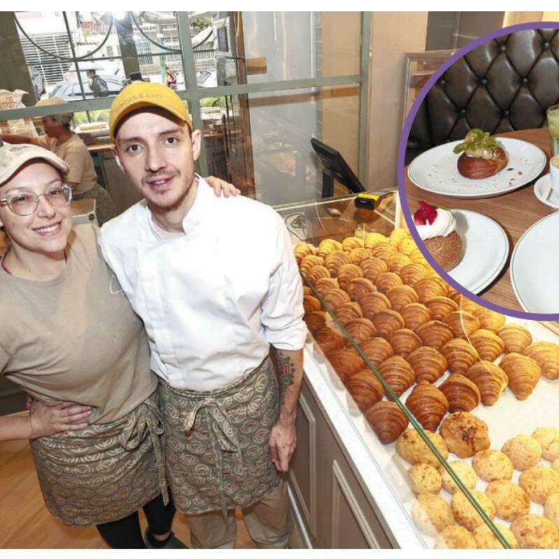 Natália e João produzem além dos doces franceses, opções para o lanche como o Ninho e Croque Madame