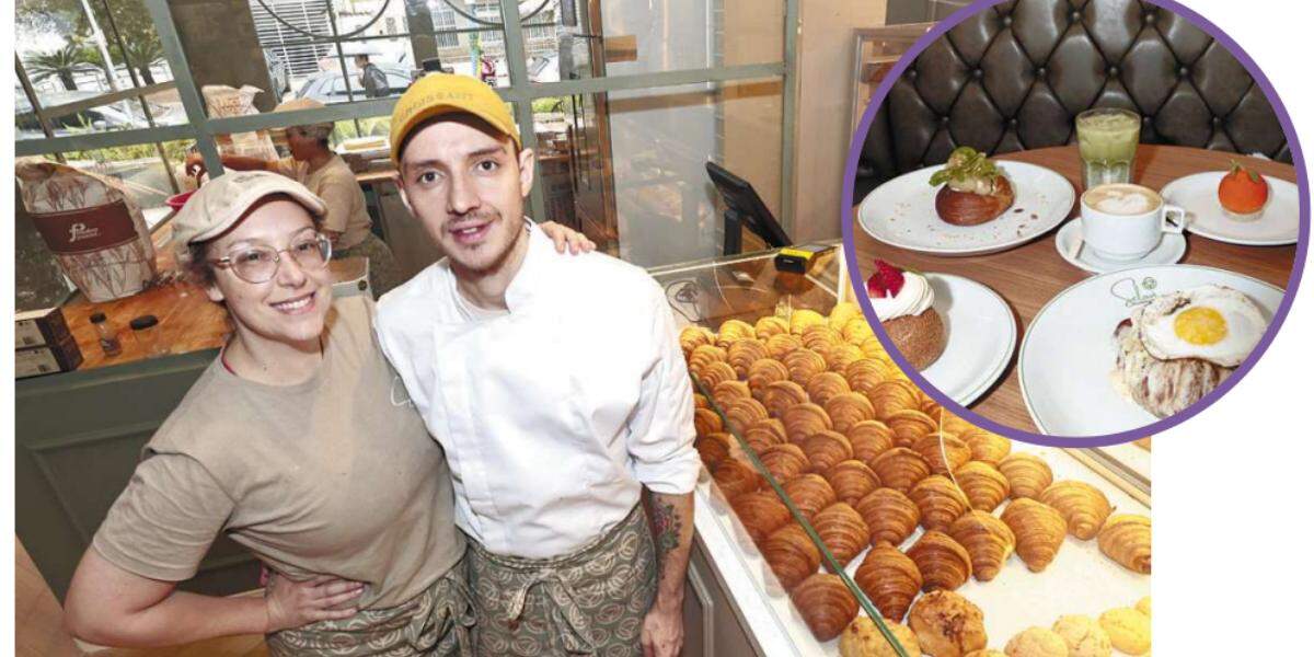 Natália e João produzem além dos doces franceses, opções para o lanche como o Ninho e Croque Madame