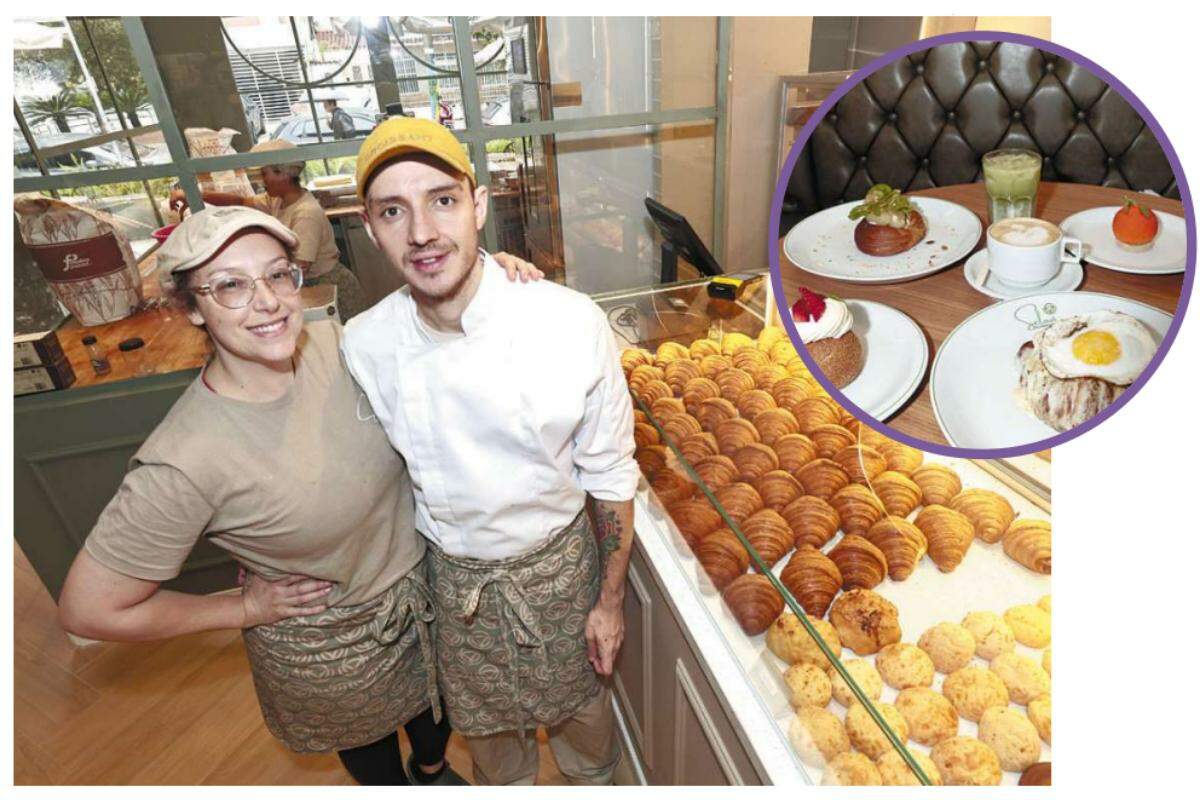 Natália e João produzem além dos doces franceses, opções para o lanche como o Ninho e Croque Madame