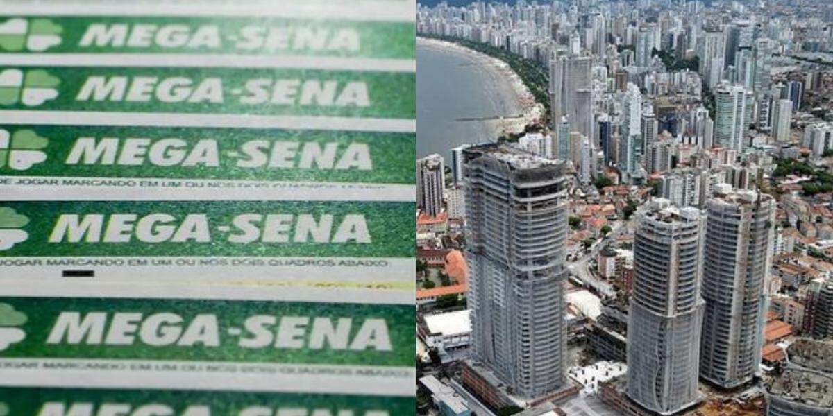 Duas apostas registradas em Santos acertaram cinco das seis dezenas da Mega-Sena no domingo (20)