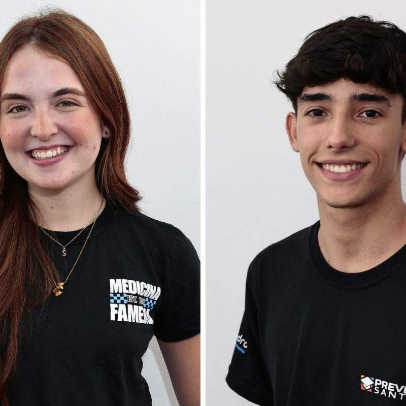 Sophia Villanova Ramalho de Brito Barbosa, de 19 anos, e André Macedo Del Rio do Valle, de 18, contam como a rotina de estudos e o cursinho fizeram parte da preparação para o vestibular