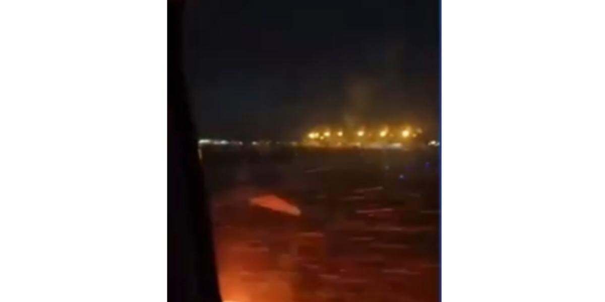 Avião pega fogo durante decolagem e fecha Aeroporto de Goiânia