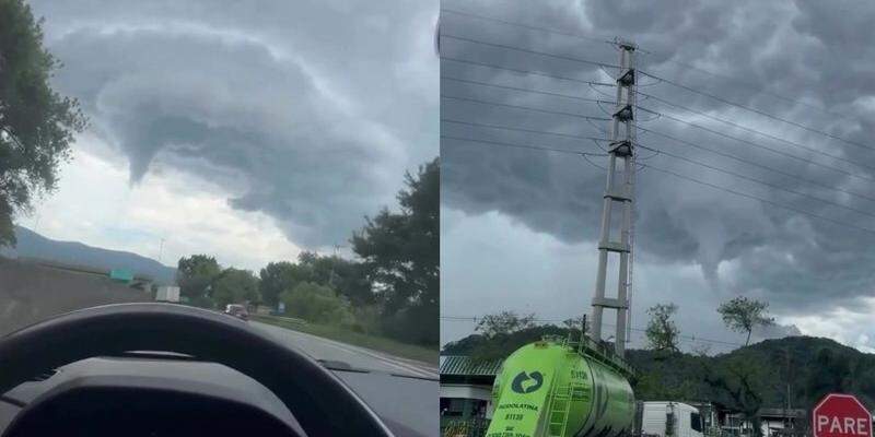 Suposta formação de tornado em Cubatão viralizou