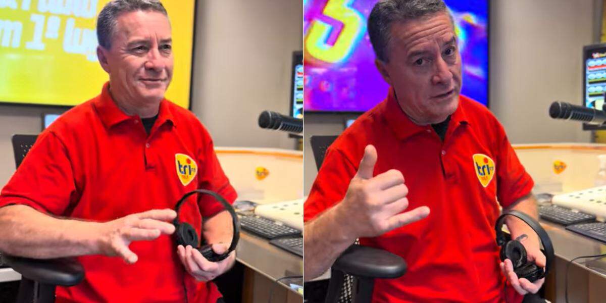 Locutor Roque Vieira relembra situação inusitada quando esteve ao vivo na Tri FM