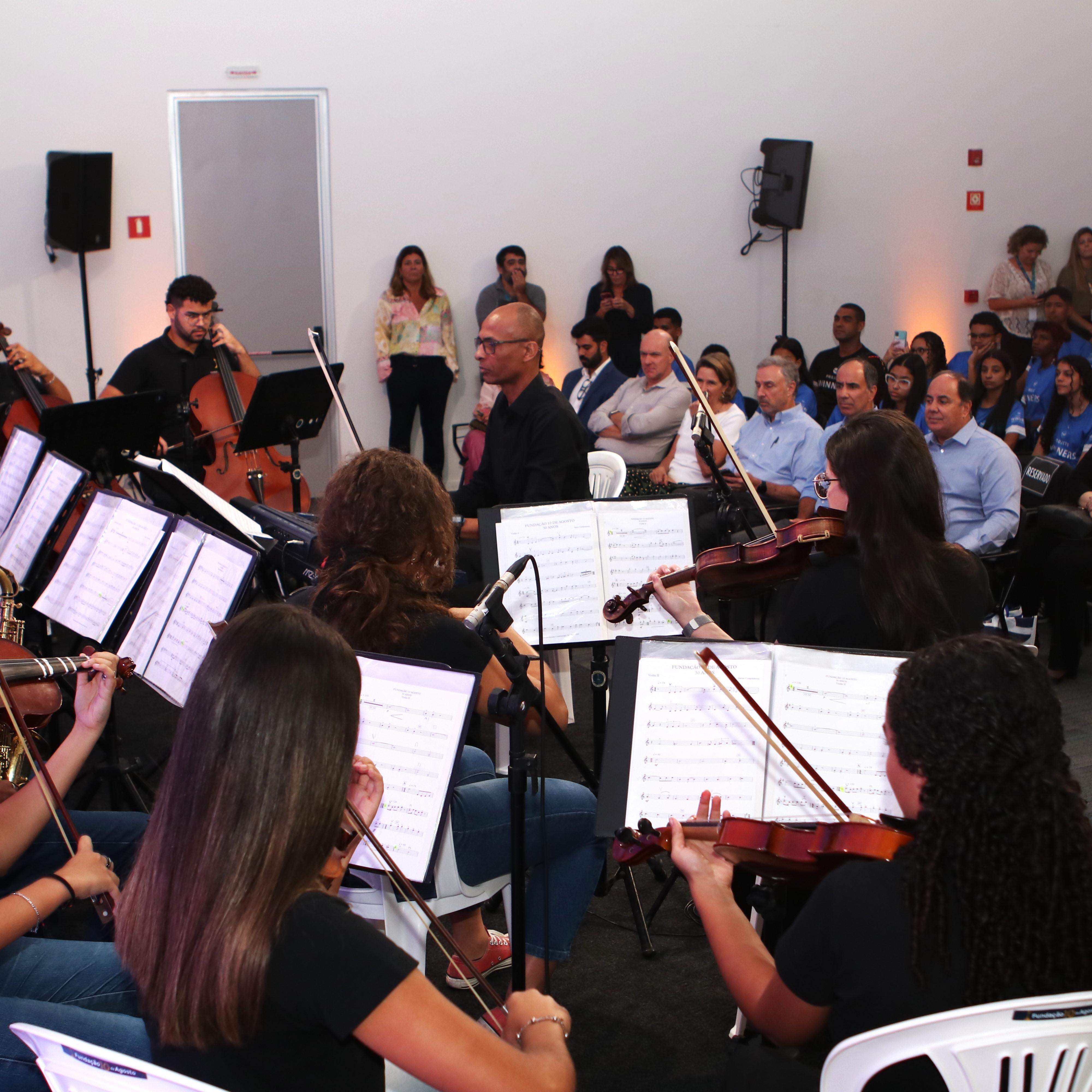 Público será recebido pela Orquestra da Fundação 10 de Agosto, de Bertioga