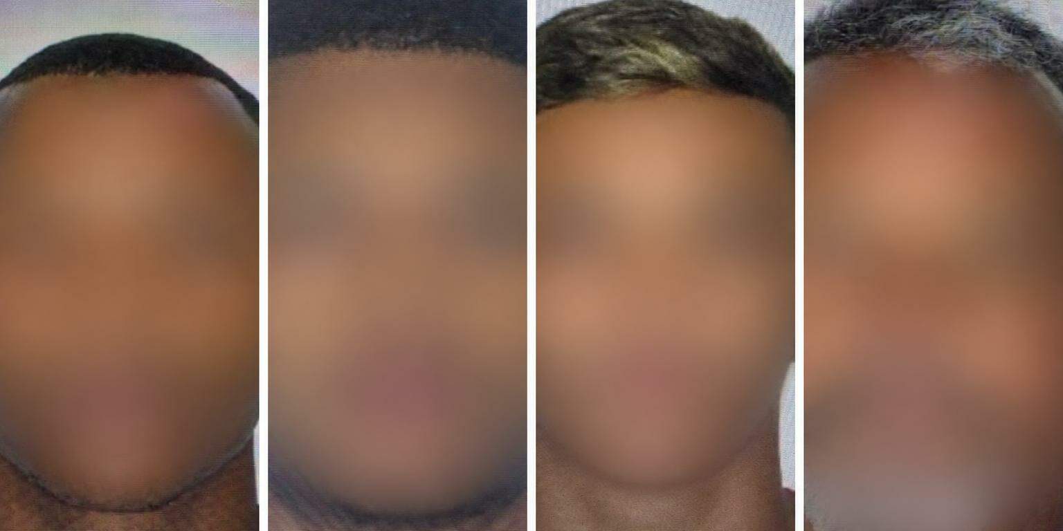 Investigados identificados pela Polícia Civil durante a apuração do roubo a uma residência no bairro Pompéia, em Santos