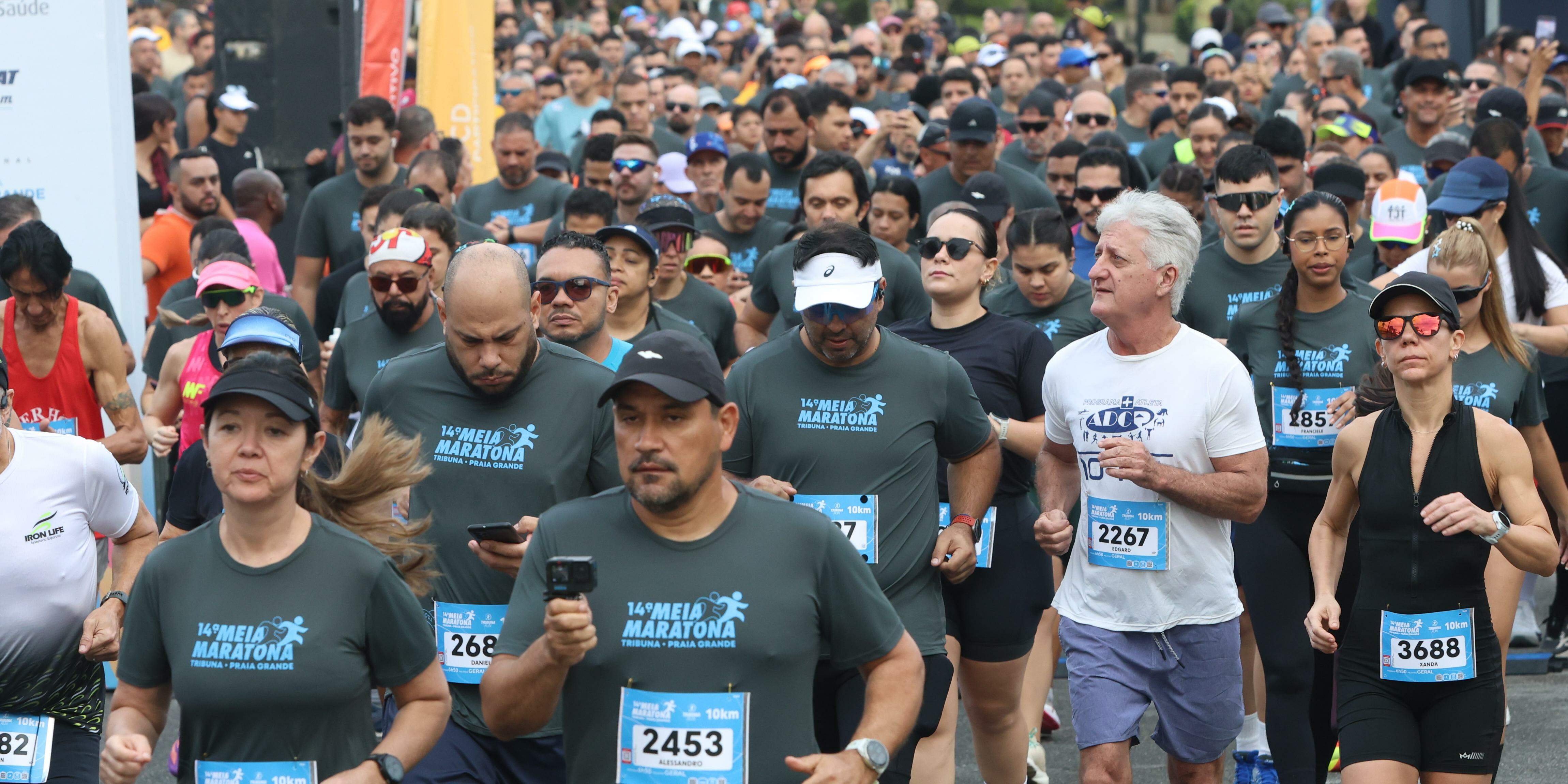 Mais de cinco mil pessoas se inscreveram para as três distâncias da Meia Maratona Tribuna Praia Grande