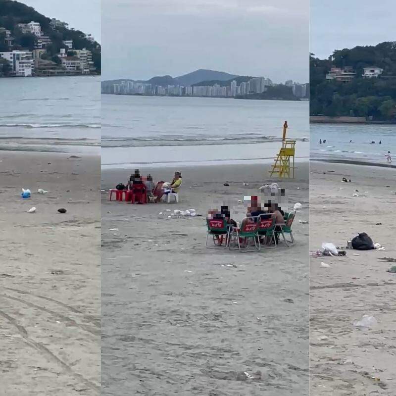 As praias da Enseada e de Pitangueiras são as mais afetadas de Guarujá pelo lixo, afirma moradora