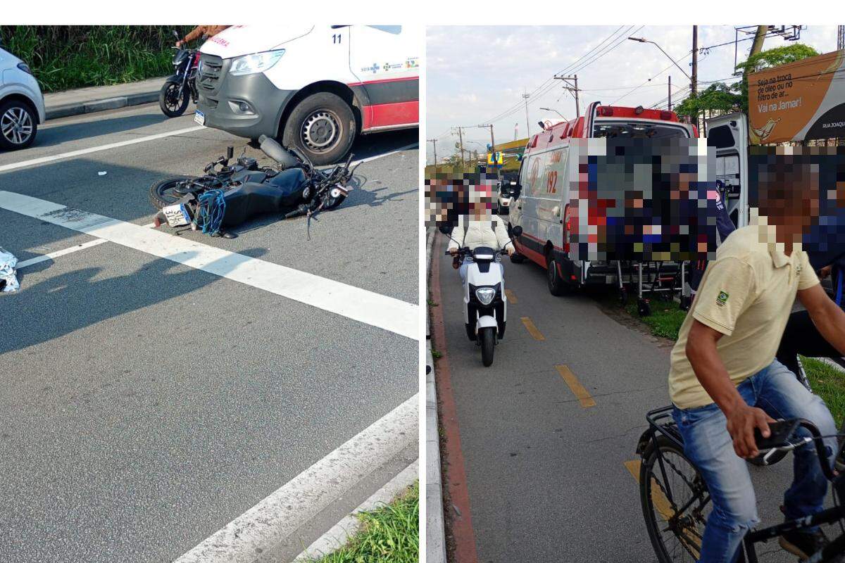 A colisão na entrada de Santos deixou uma pessoa morta e outra ferida, além de travar o trânsito local