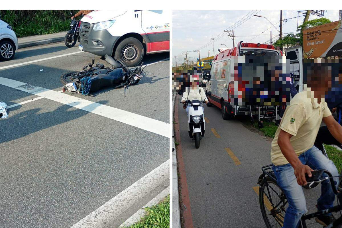 A colisão na entrada de Santos deixou uma pessoa morta e outra ferida, além de travar o trânsito local