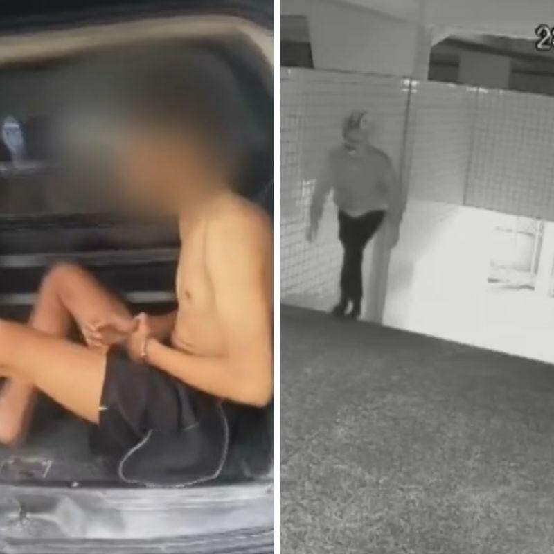 Jovem foi detido após furtar Nissan Kicks e uma moto Kawasaki de um prédio de alto padrão em Praia Grande