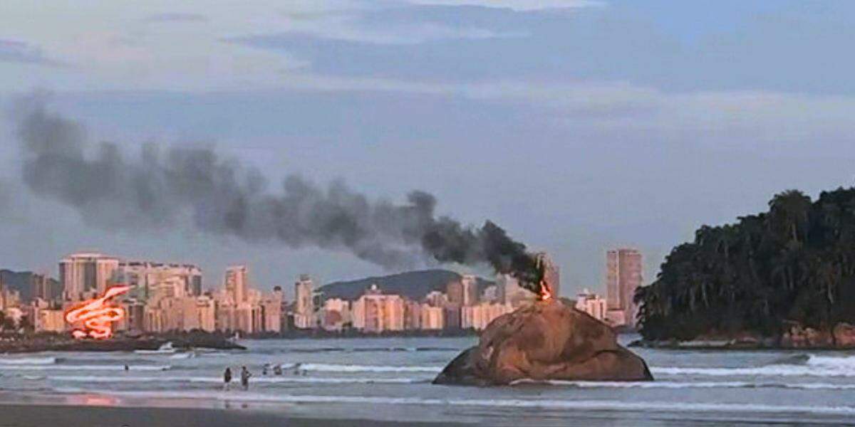 O Corpo de Bombeiros foi acionado e controlou o incêndio rapidamente