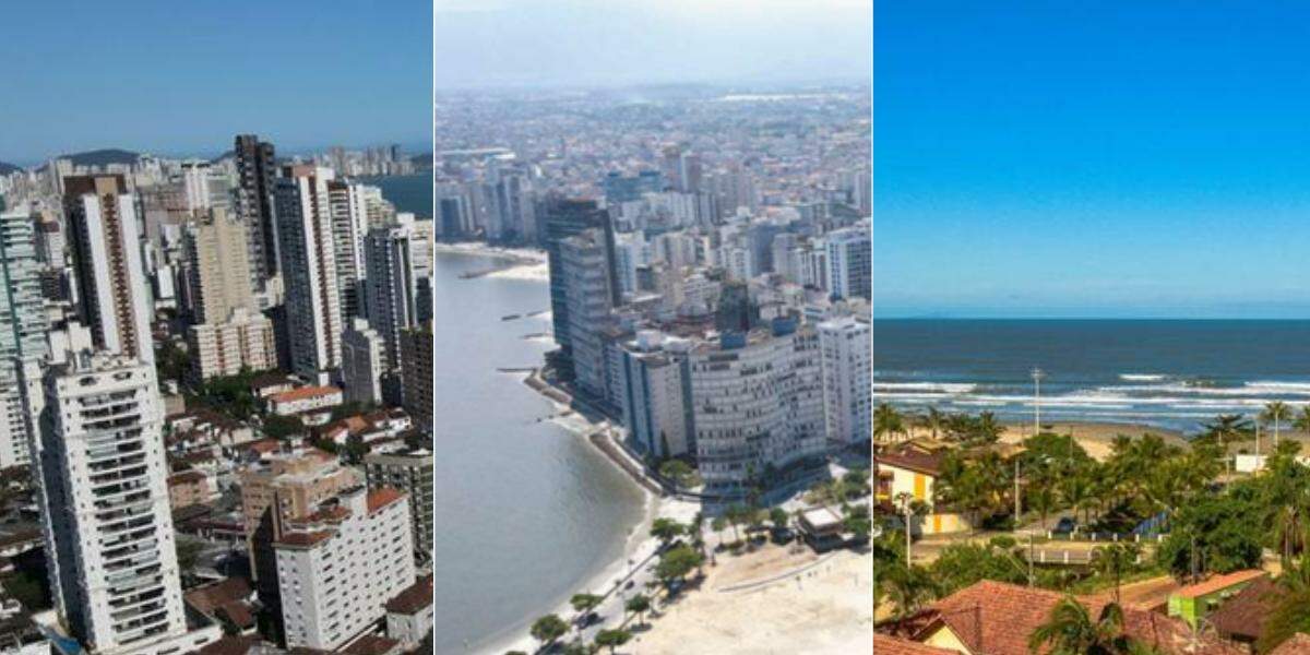 Apostas de Santos (esq.), São Vicente (centro) e Bertioga (dir.) foram premiadas na Mega-Sena nesta quinta-feira (1º)