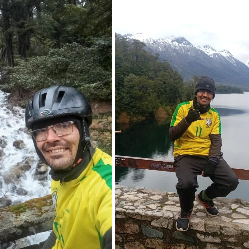 Georgios também teve dores na última parte do trajeto, devido às altas quilometragens percorridas na Argentina