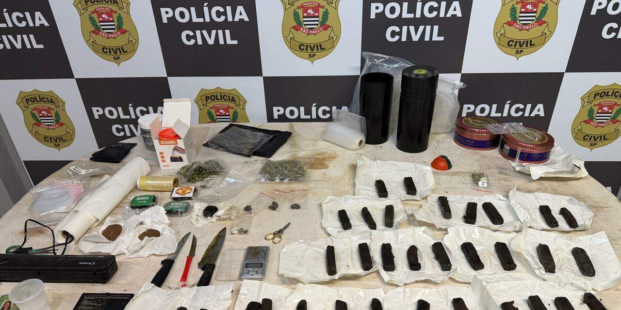 O material foi apreendido pela Polícia Civil