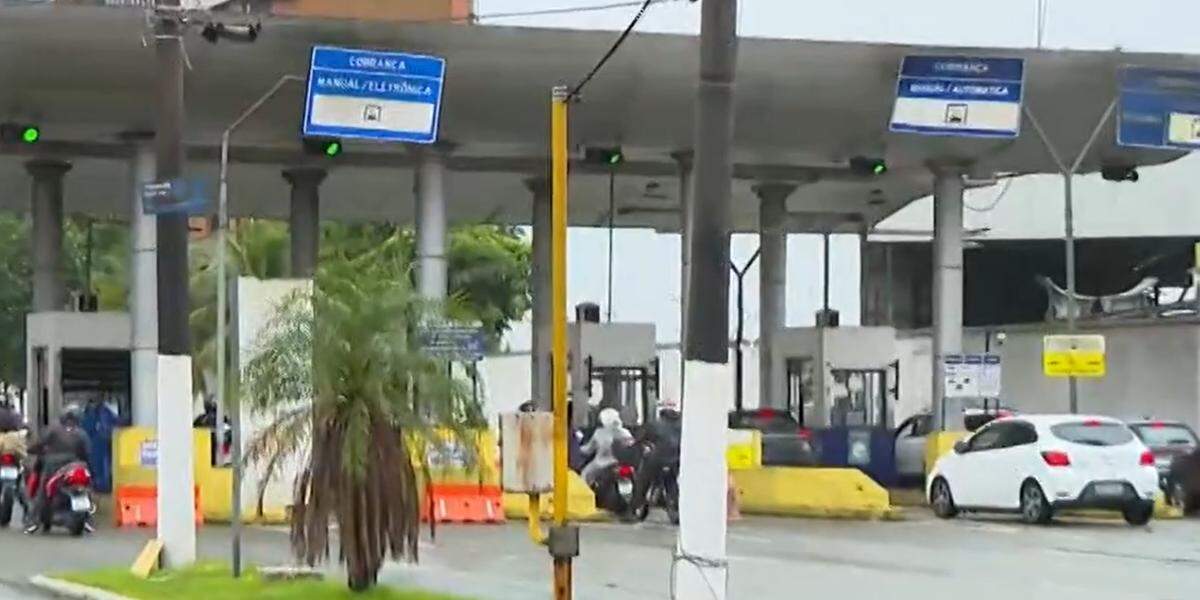 Assalto ocorreu em uma das cabines de pedágio da balsa, no lado de Guarujá