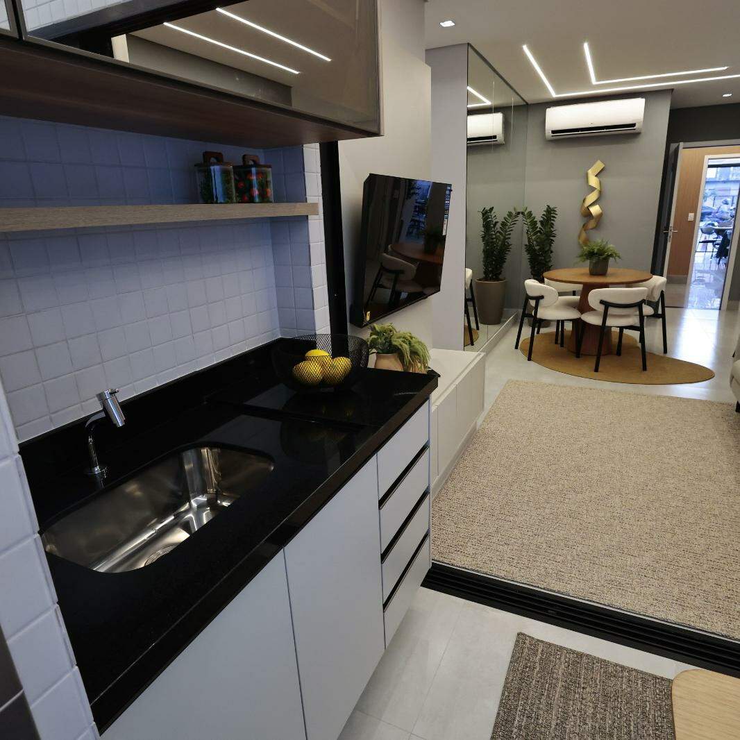 Apartamento decorado do Piazza Milano, em Santos: mercado tem demanda para a Faixa 4, diz construtor