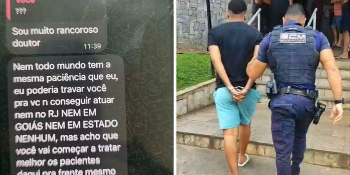 Homem mandou mensagem pelo WhatsApp ameaçando o médico