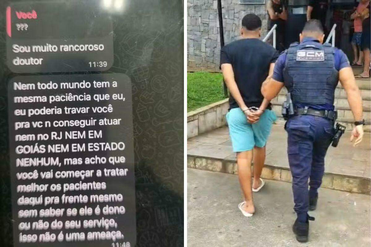 Homem mandou mensagem pelo WhatsApp ameaçando o médico