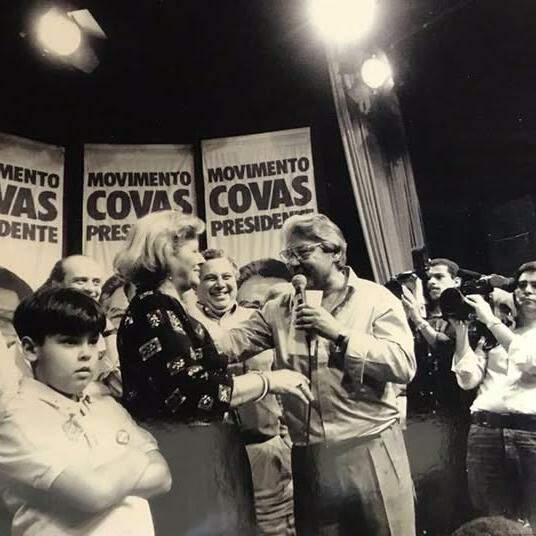 Mário Covas em campanha, em 1989