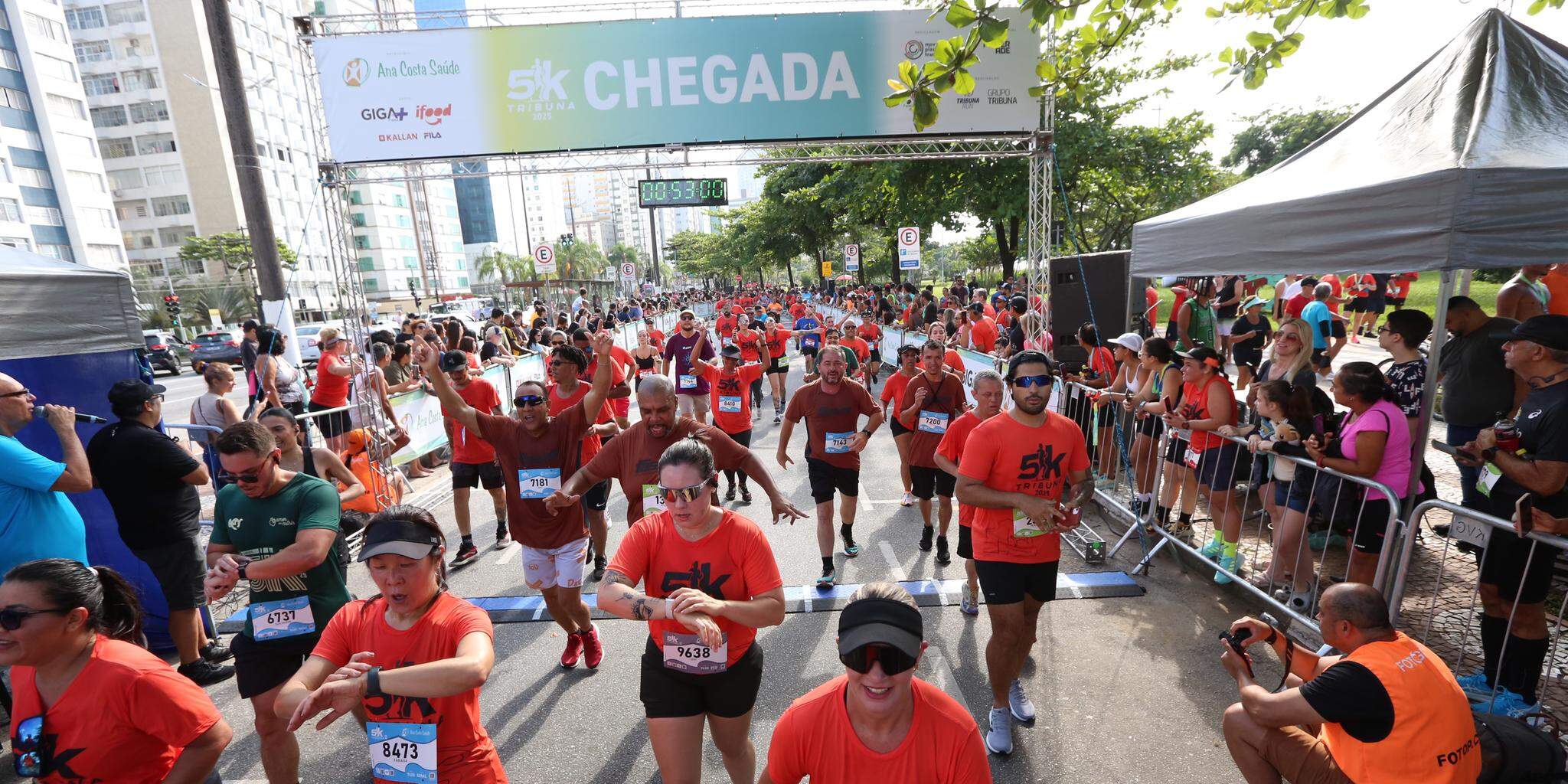 Com limite de 10 mil vagas, a prova 5K Tribuna terá largada na Ponta da Praia e chegada no José Menino