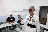Marina Silva votou em escola do Boqueirão, em Santos