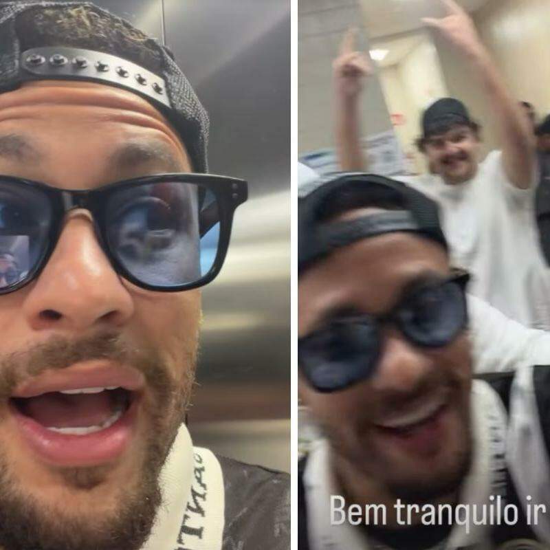 Neymar atraiu fãs e eleitores na saída do Colégio Jean Piaget, em Santos