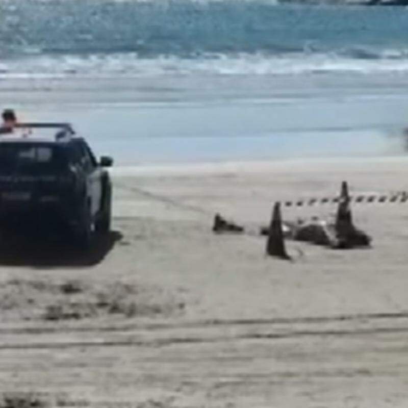 O homem foi encontrado na Praia do Mar Casado