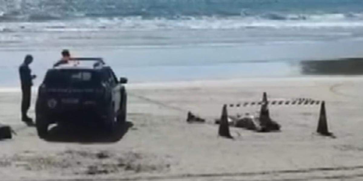 O homem foi encontrado na Praia do Mar Casado