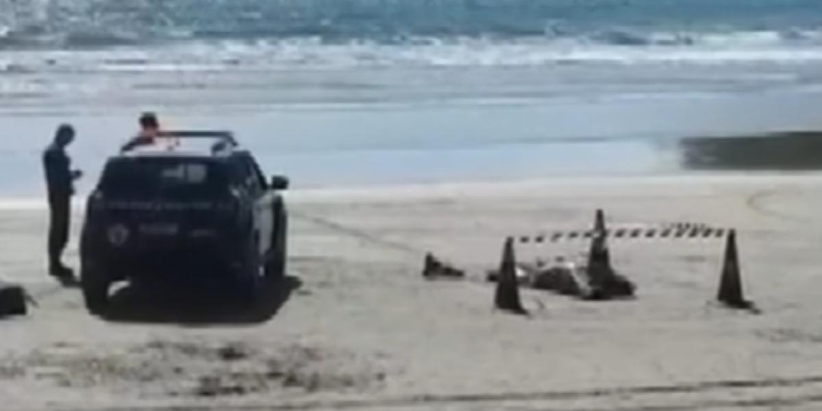 O homem foi encontrado na Praia do Mar Casado