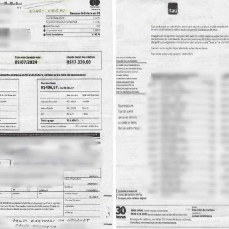 O estelionatário gerou um boleto falso do Itaú que foi pago pelos idosos de Praia Grande