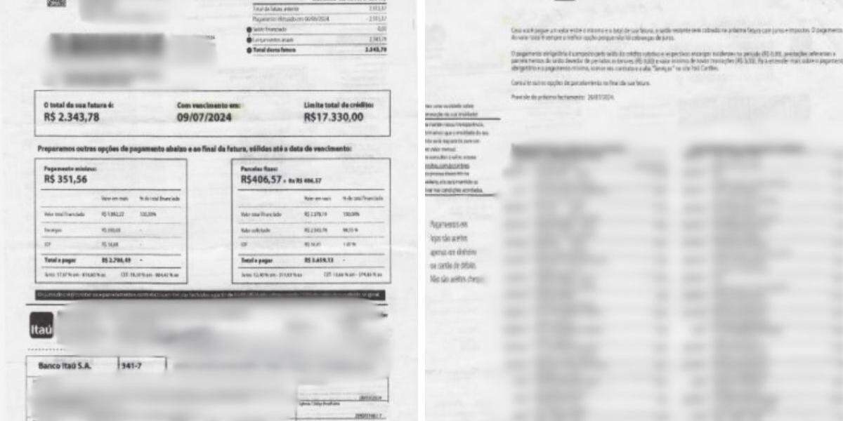 O estelionatário gerou um boleto falso do Itaú que foi pago pelos idosos de Praia Grande