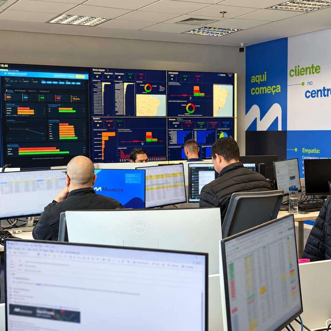 Movecta’s control center brings together scheduling, monitoring and routing systems