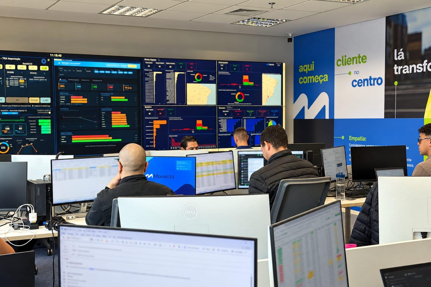 Movecta’s control center brings together scheduling, monitoring and routing systems