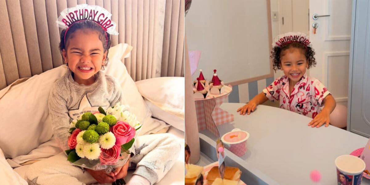 Mavie, filha de Neymar e Bruna Biancardi, completa 3 anos nesta terça-feira (6)
