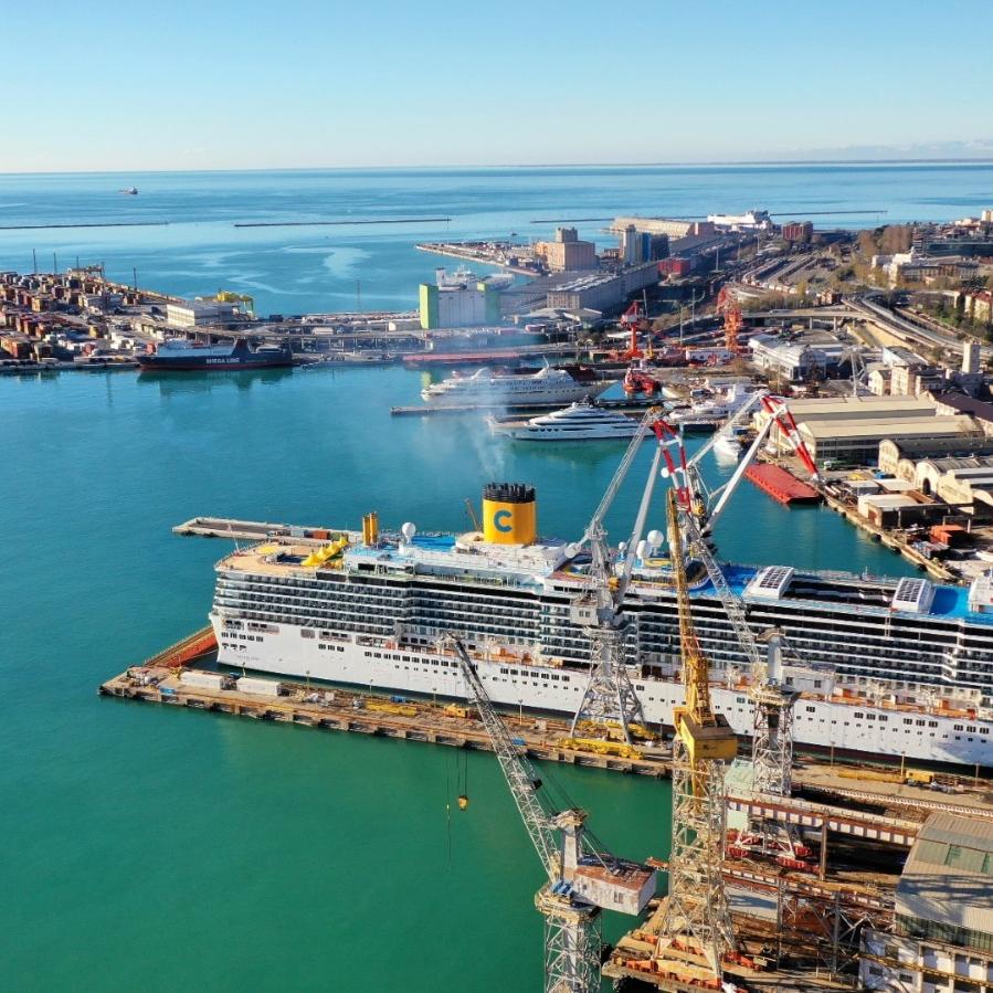 Port of Trieste is of great interest due to its important rail connections throughout Europe