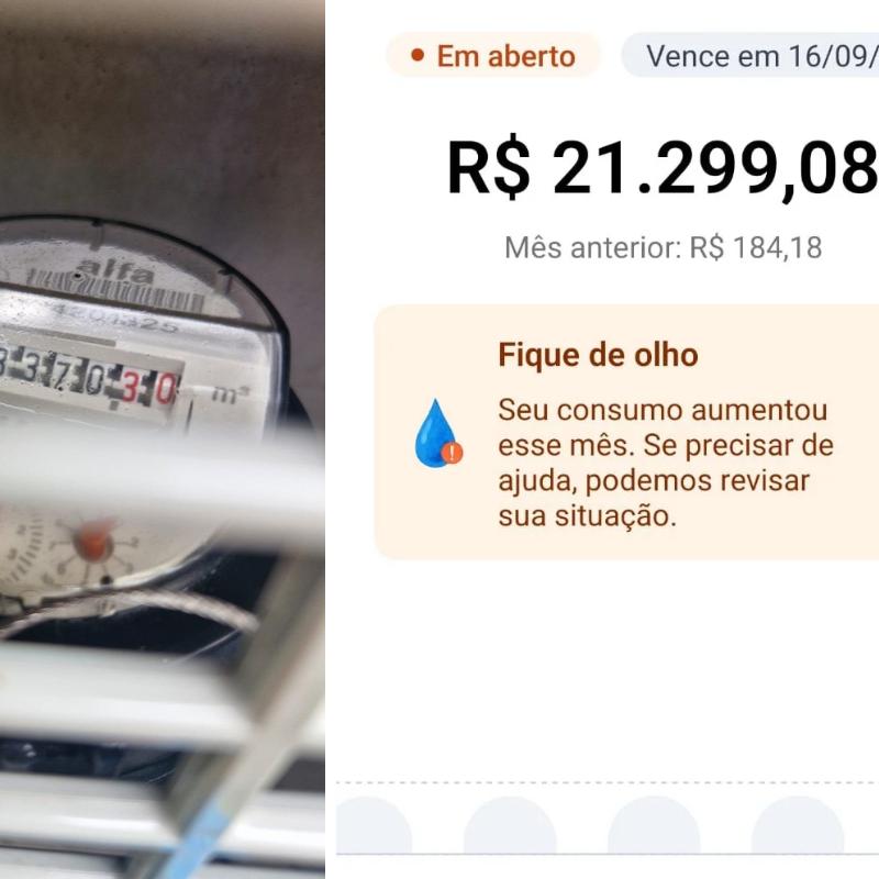 Conta de água de morador de Santos subiu 11.464% de um mês para o outro