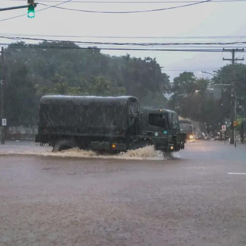 Inmet alerta para grande perigo de tempestade no Sul do país