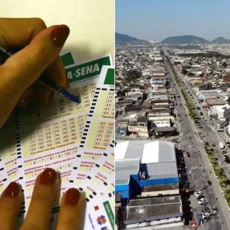 Aposta registrada em lotérica na Avenida Santos Dumont, em Vicente de Carvalho, acertou cinco das seis dezenas na Mega-Sena