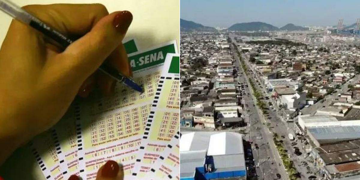 Aposta registrada em lotérica na Avenida Santos Dumont, em Vicente de Carvalho, acertou cinco das seis dezenas na Mega-Sena