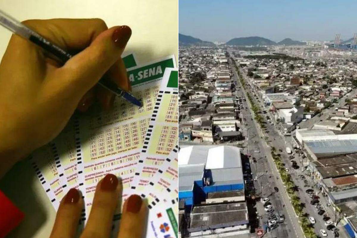 Aposta registrada em lotérica na Avenida Santos Dumont, em Vicente de Carvalho, acertou cinco das seis dezenas na Mega-Sena