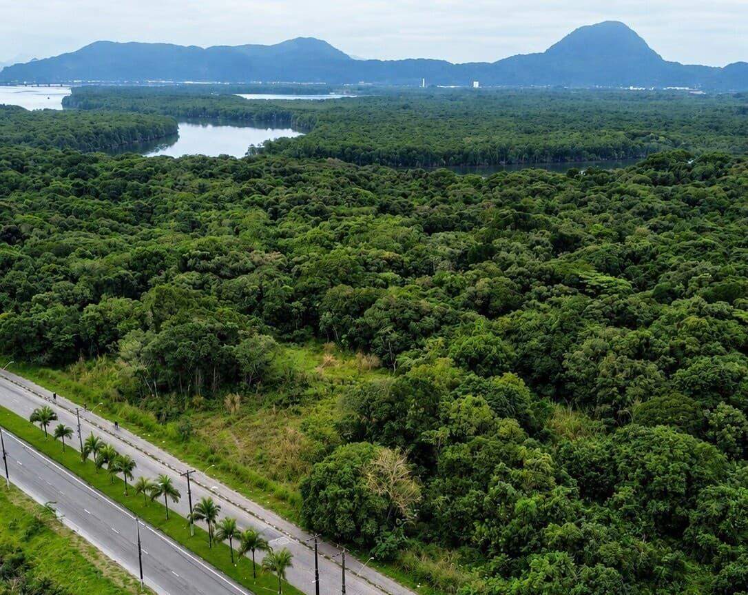A área cogitada para o futuro CT da base do Santos fica na área continental de São Vicente